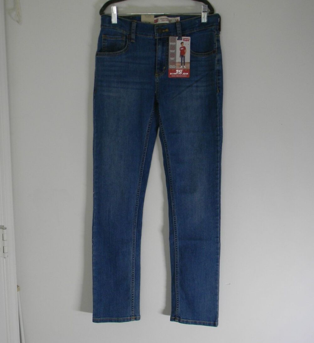 Levi's 510 Skinny 14 Reg 27 x 29 Adj Waistband Stretch Fabric Moisture Wick NWT